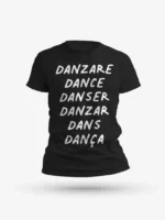 T-Shirt con stampa "danzare"